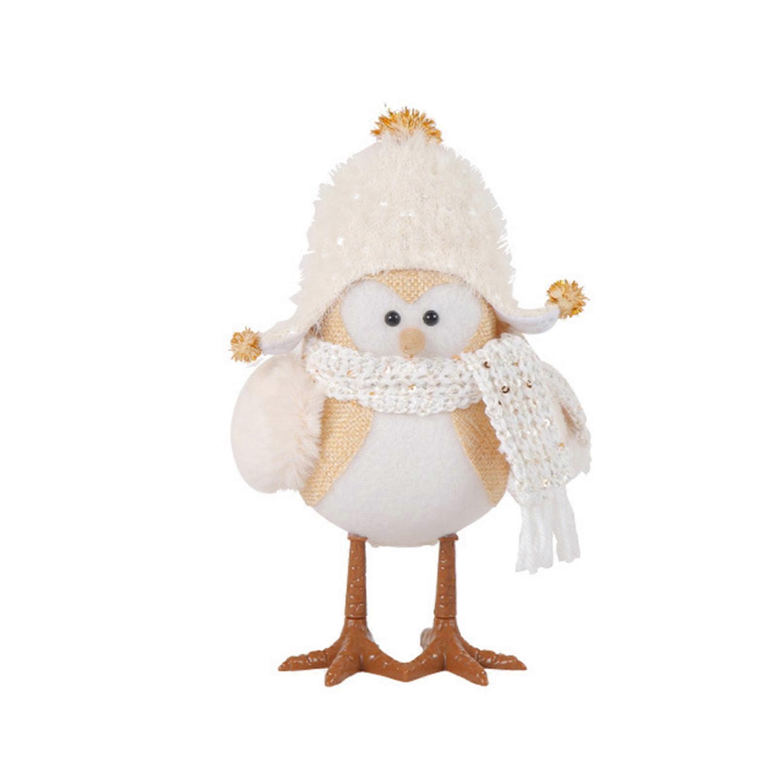 Christmas Decoration Luminous Doll Doll With Light Bird Doll Bird Small Table Lamp Decoration