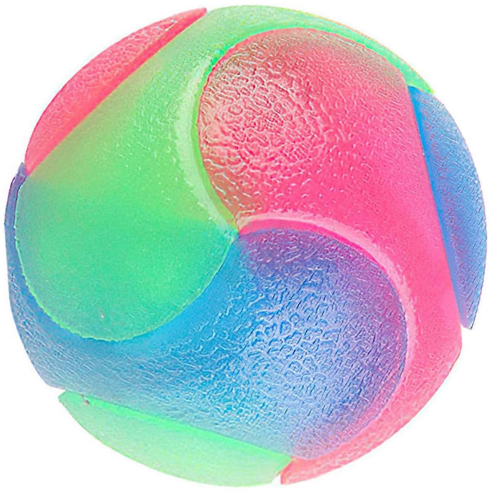 Light Up Dog Balls, Glow in The Dark Dog Balls Interactive Dog Toys Fun Flashing Elastic Ball, Bounce-Activated Puppy Toys Toss Fetch Balls