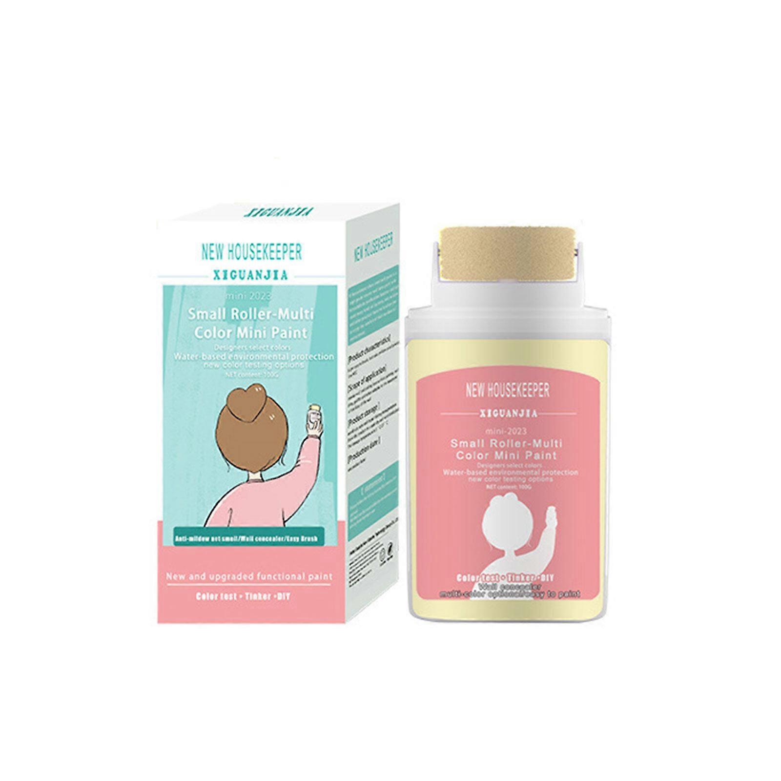 Wall repair w/ roller, brush wall latex paint quick drying rolling paint repair wall paste