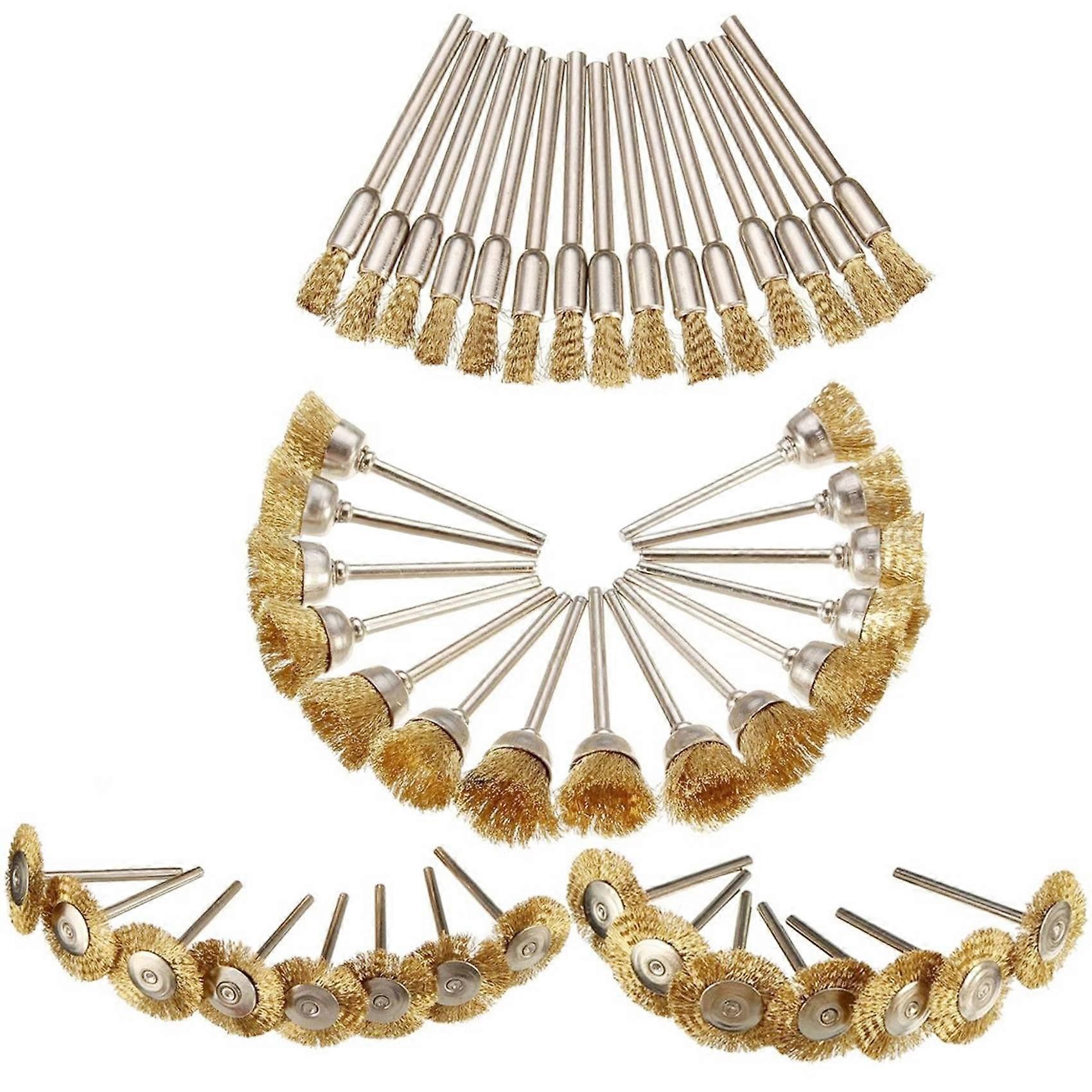 45pcs Copper Wire Brush Sanding Accessories For Grinder