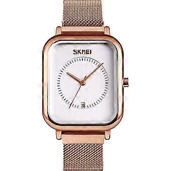 Wrist Watch for Men Women, Fashion Waterproof Quartz Analog Watch with Time Date, Rectangle Dial Business Dress Hand Watch for Couple