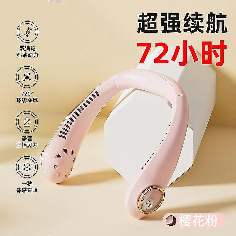 מאווררים קטנים עצלנים השתק מיני מאוורר ללא להב מזגן נייד מאוורר צוואר טעינת USB ביתית מאווררי צוואר ללא להב