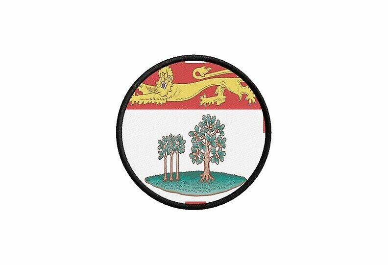 Patch ecusson flag canada prince edward island prints round thermosticker