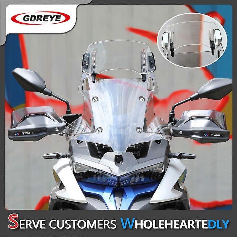 For LONCIN VOGE 525DS 525DSX 525 DS Motorcycle Windshield Extension Adjustable Spoiler Deflector 525DSX 2023Motorcycle Neck Braces