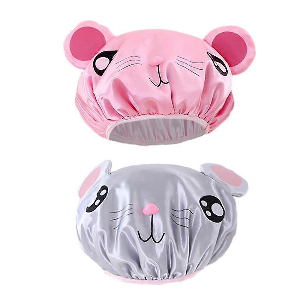 2PCS Kids Shower Cap Waterproof