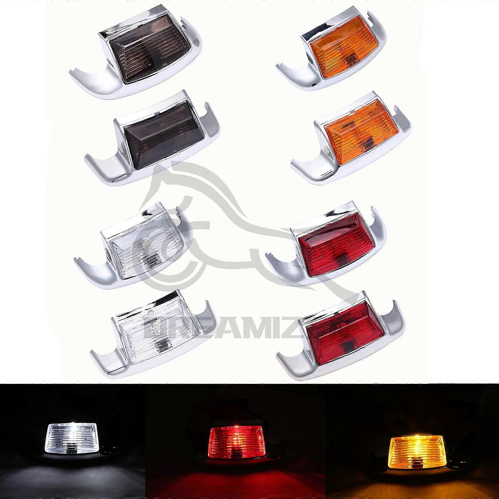 LED Fender Tip Trim Lights For Harley Heritage Softail Electra Glide – Red/Amber/Smoke
