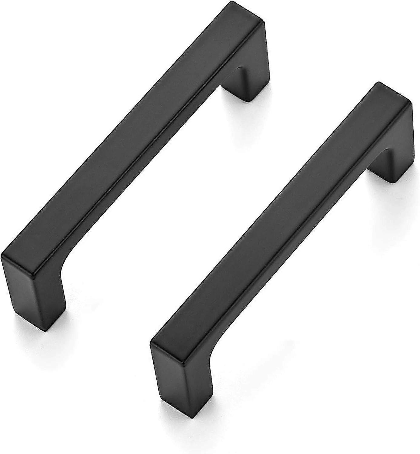10 Pack Solid 3 Inch Square Kitchen Cabinet Pulls, Matte Black Cabinet Pulls, Drawer Pulls, Kitchen Cabinet Hardware, Flat Black Kitchen Pulls