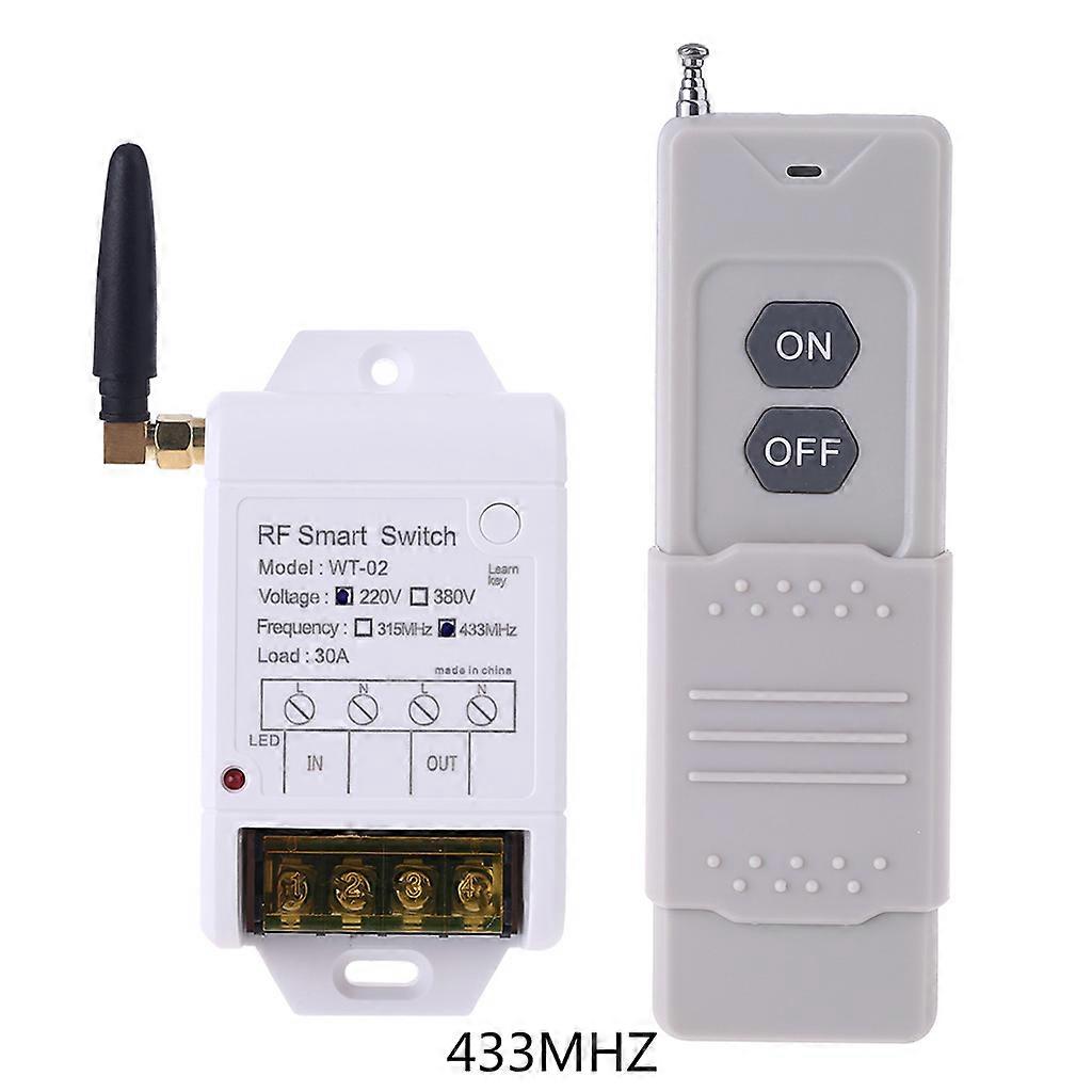 315MHZ 433MHZ + 220V AK-WT-02 Relay Wireless Remote Control Switch Receiver with Light 2000M Transmitter Ultra Receiving