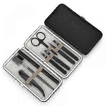 Eyebrow Kit  8 In 1 Tweezers For Eyebrows Professional Brow Grooming,shaper,trimming Set Include Eyebrow Razor,brush,scissors Xxq-086