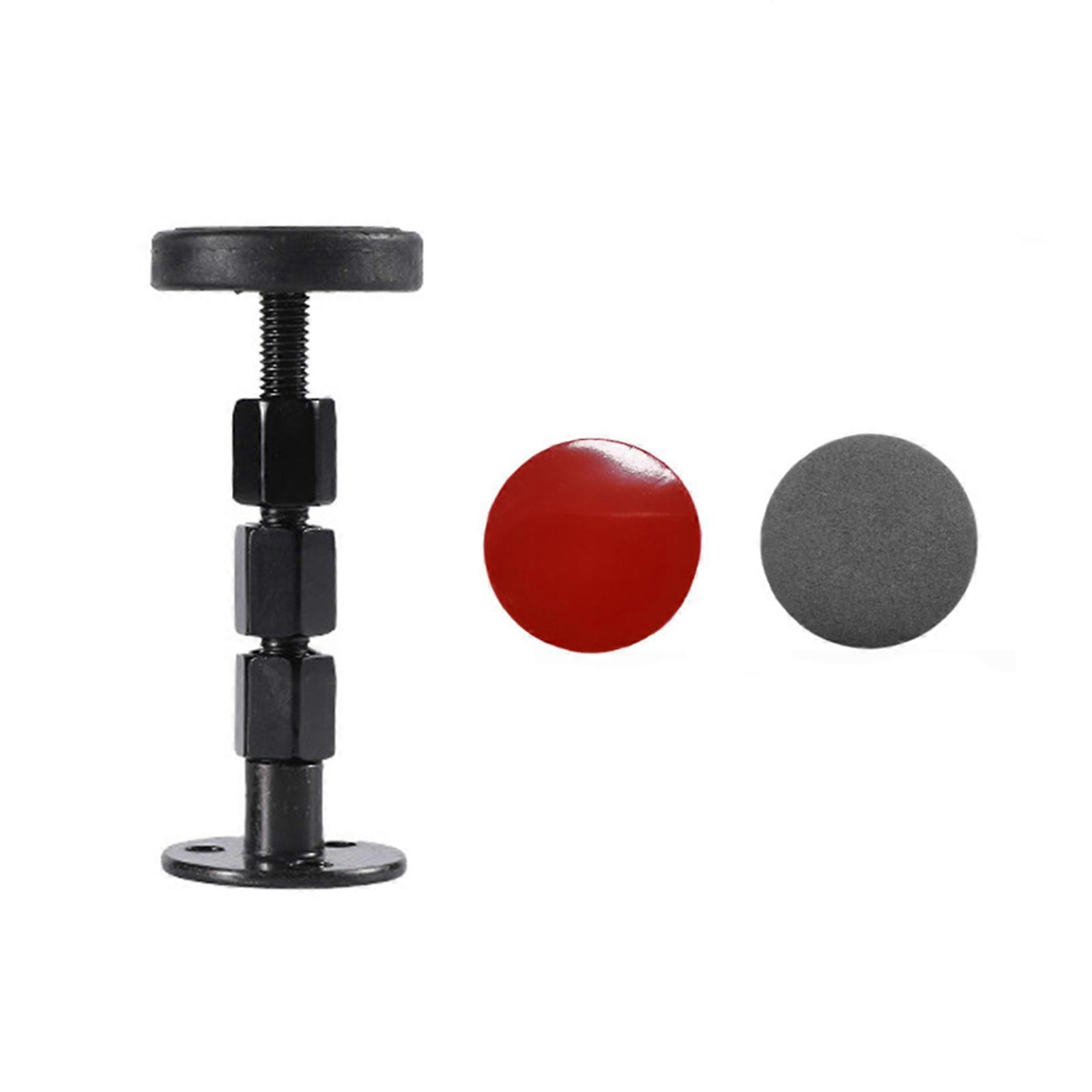 調整可能なヘッドボードスタビライザー - 穴あけ不要でベッドシェイクを停止 - 揺れやすい家具にフィット - スチール構造 - ブラック - 30-40mm