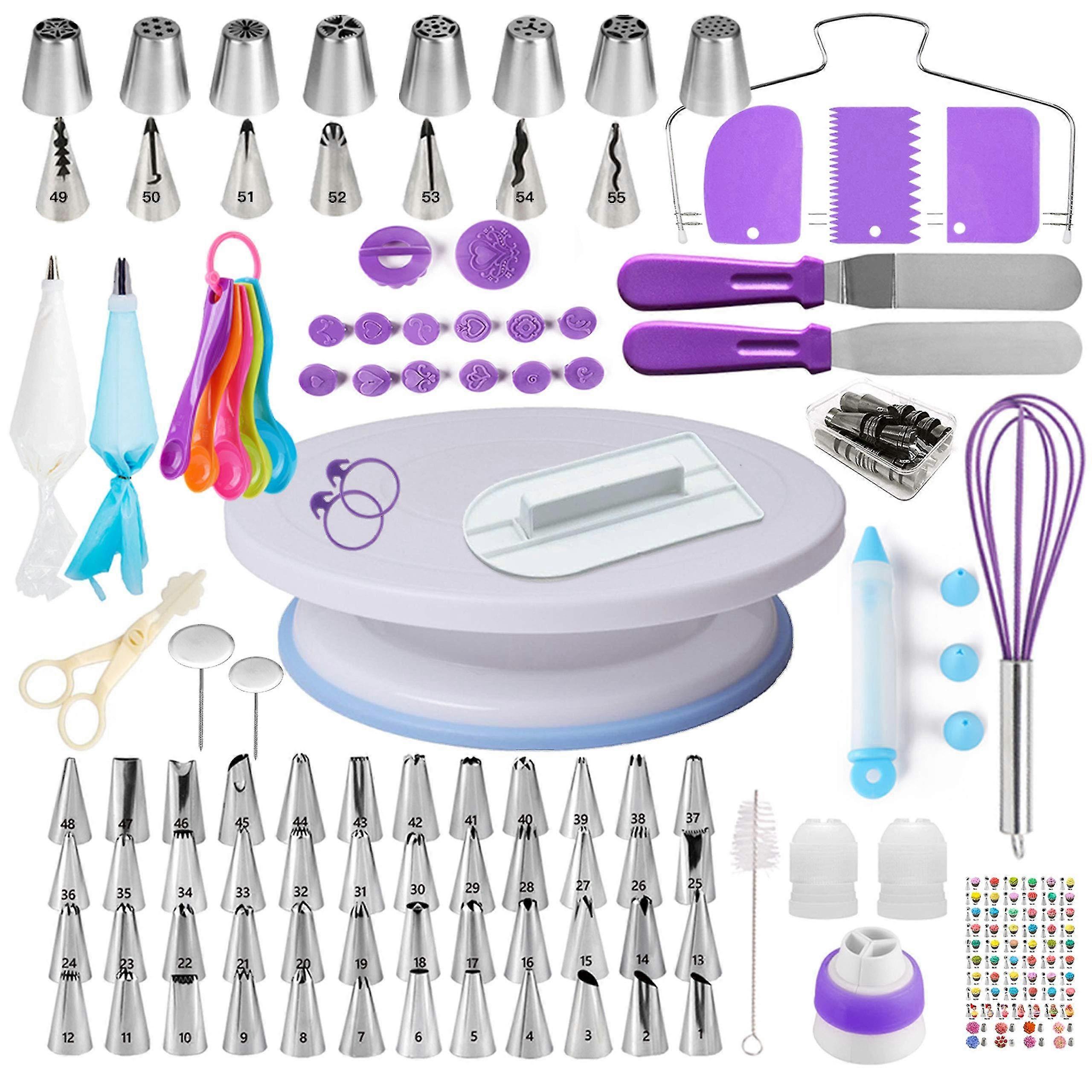 137pcs Cake Decorating Supplies Kit For Beginners Baking Pastry Tools