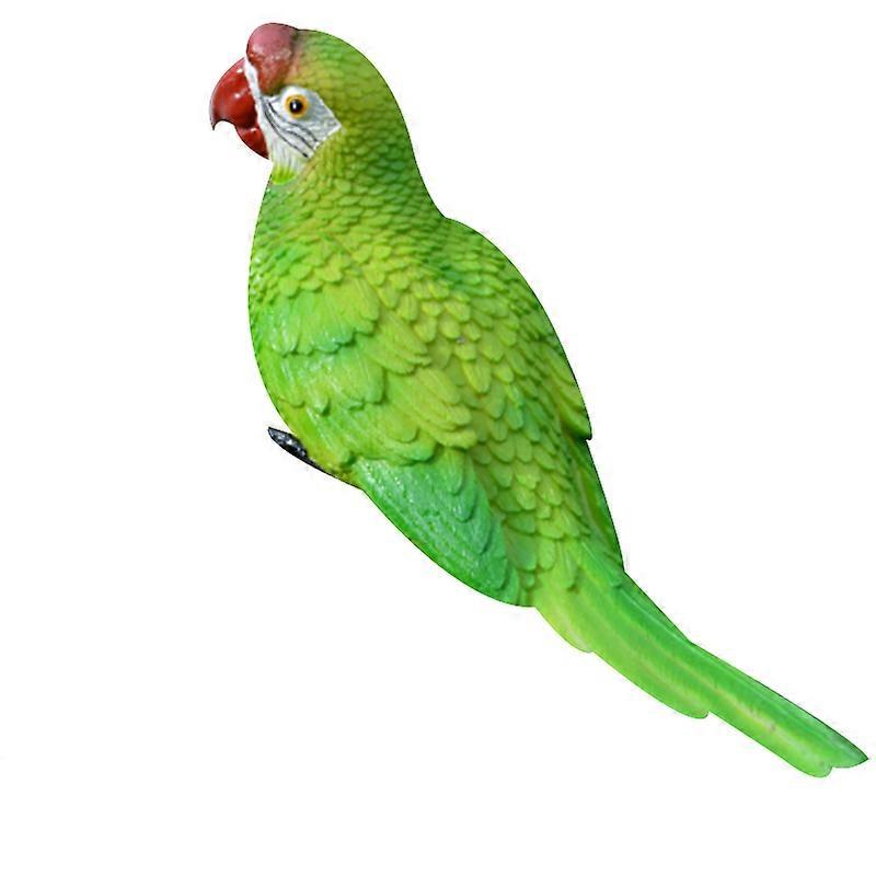 Simulation Half-faced Parrot Tree Hanging Wall Ornament Wall Hanging Bird Crafts