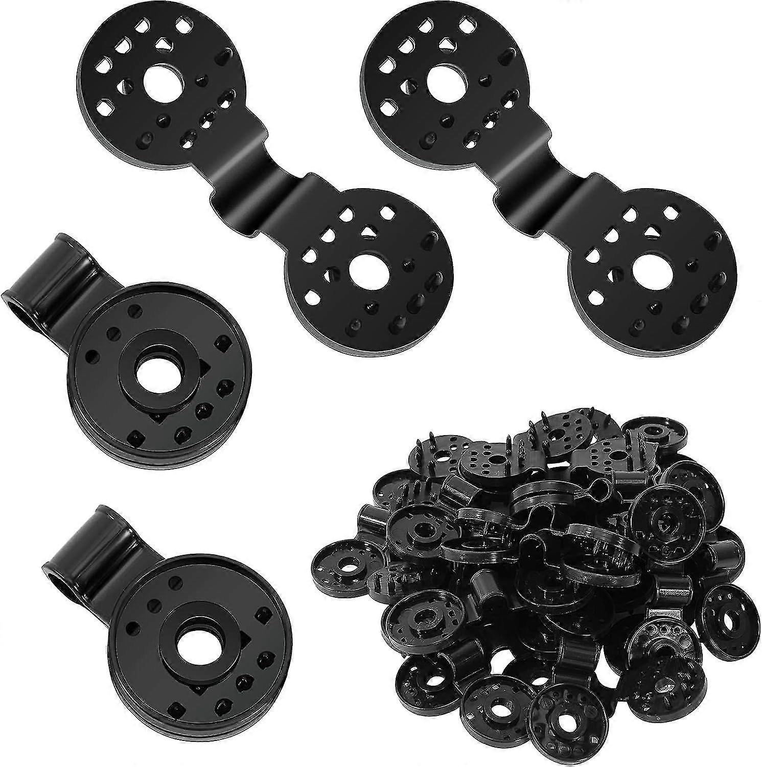 20 Piece Shade Cloth Plastic Clips Round Plastic Black Clips For Sun Shade Net, Anti Bird Netting, Garden Netting, Shade Netting, Shade Fabric Accesso