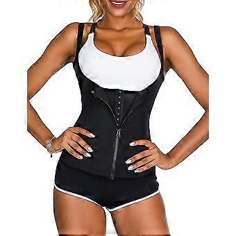 high-quality Women Waist Trainer Corset, Zipper Vest Body Shaper Cincher, Shapewear  Ming Sports Girdle, Sauna Tank Top With Adjustable Straps