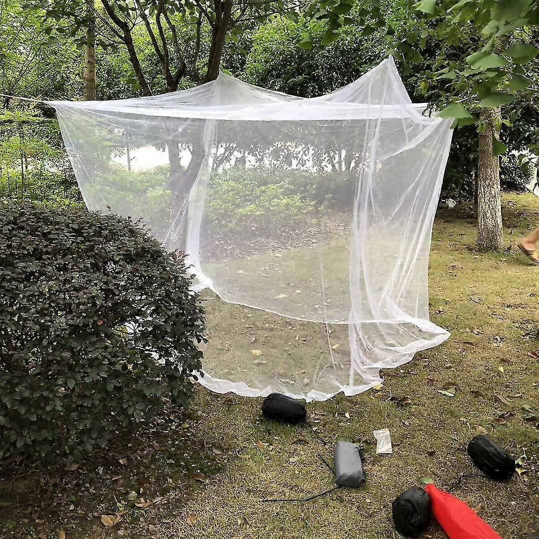 210 * 150 * 170cm Camping Net Mail Maille Blanche Portable Carré Pliable Mosquito Control Mosquito Net