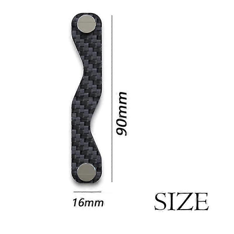 Carbon Fiber Key Holder Smart Key Wallet Diy Keychain Edc Pocket Car Key Organizer Chains Keychain Household Key Clip Keysmart