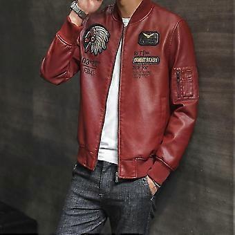 Giacca In Pelle Sintetica Uomo Stile Moto | Doppia Fibbia, Business Sport, Nero