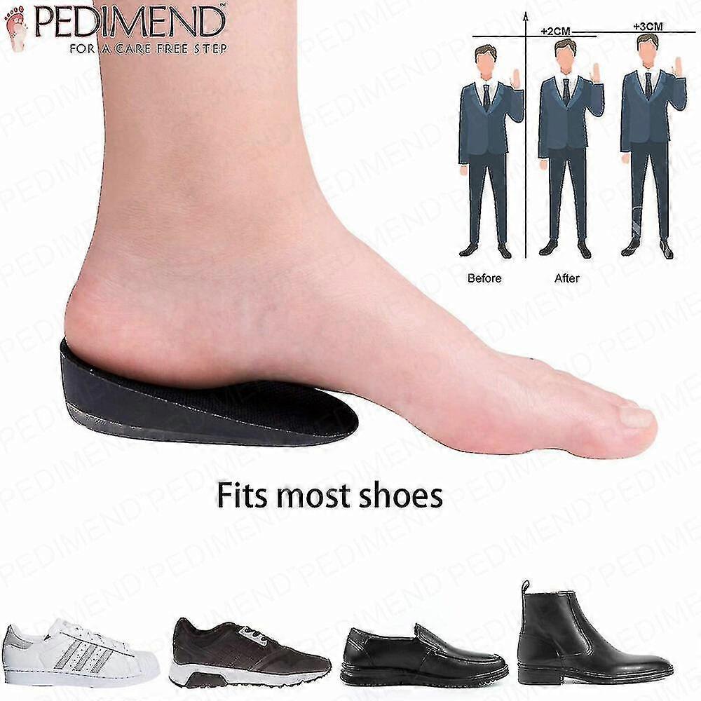 Pedimend Invisible Heel Lift Inserts (2pcs) - Height Increase Insole - Uk SellerAA
