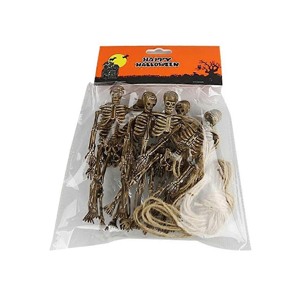 Simulation Human Plastic Movable Joints Skeleton Haunted House Props Skull