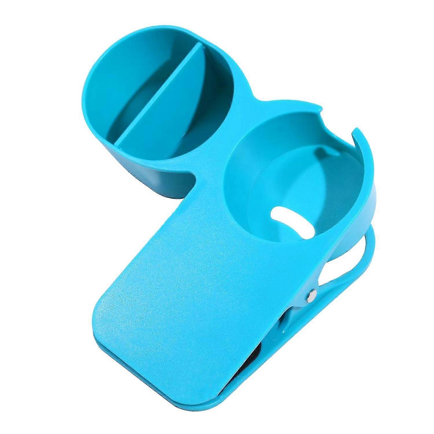Space-saving Cup Holder Clip with Storage Case ABS Table Desk Bottle Stand Clamp Office Storage