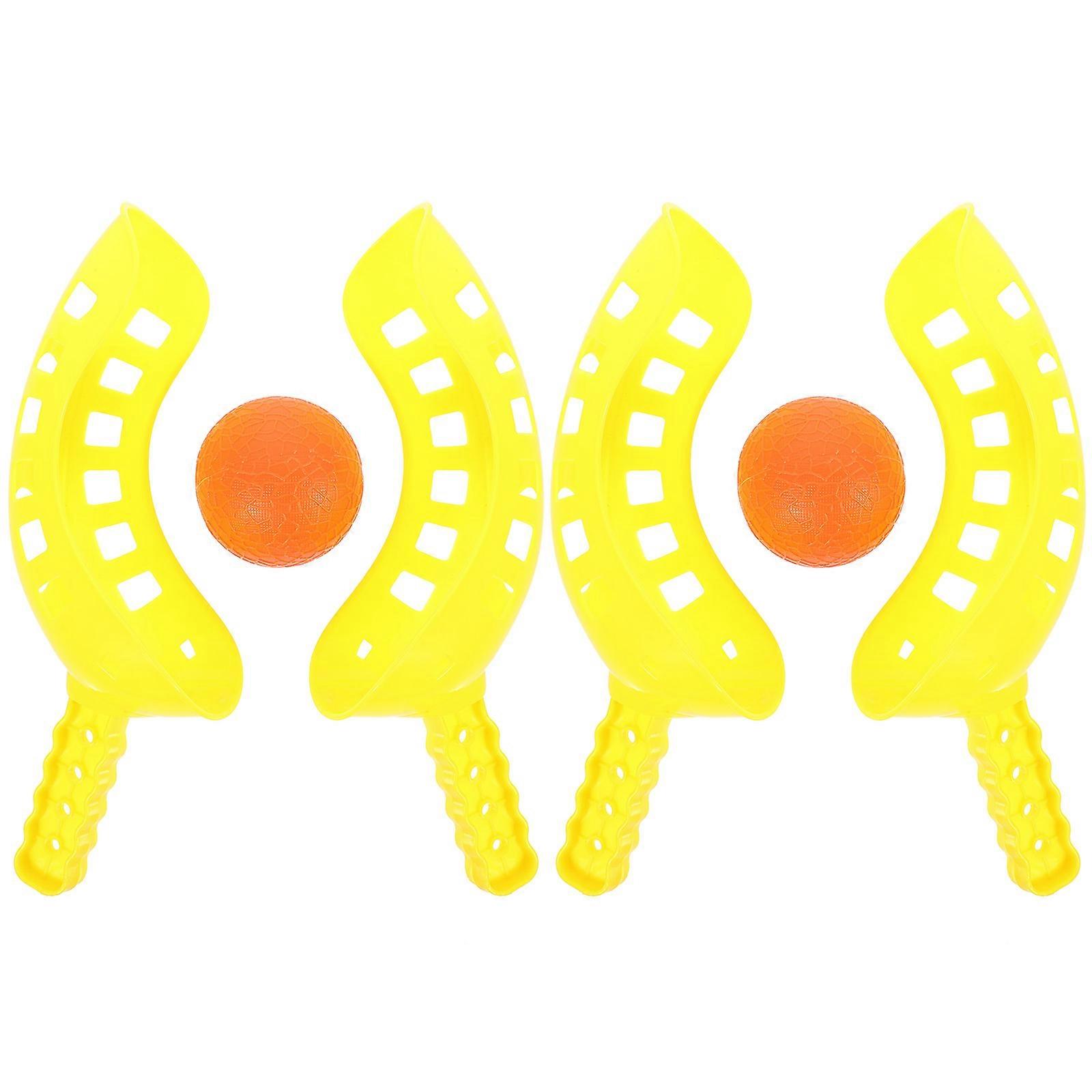 2 Sets of Two-player Toss Game Toy Children Outdoor Catching Balls Plaything