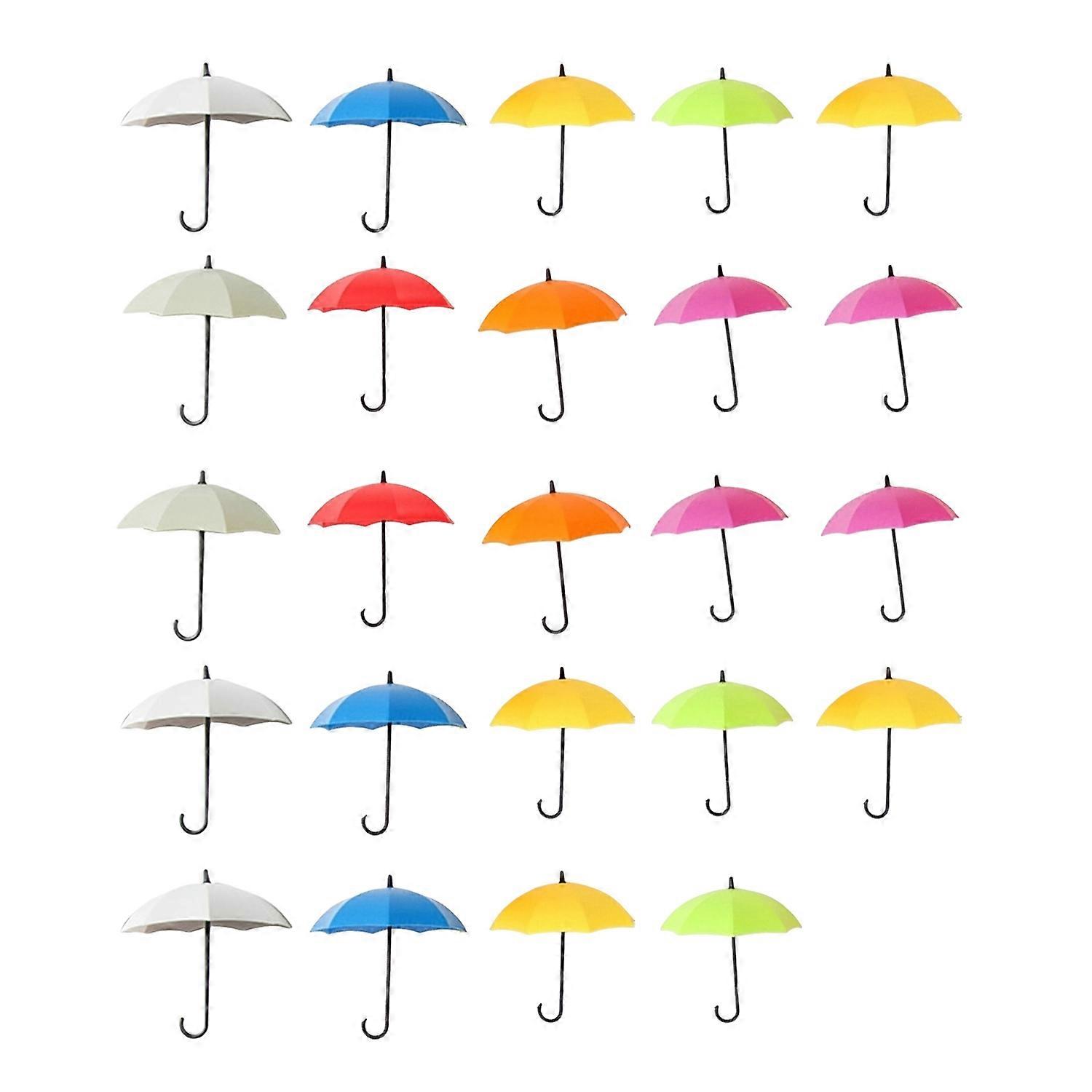 Umbrella Wall Hooks Purse Key Hangers Simple Installation Multi-Color Versatile 3D Adhesive