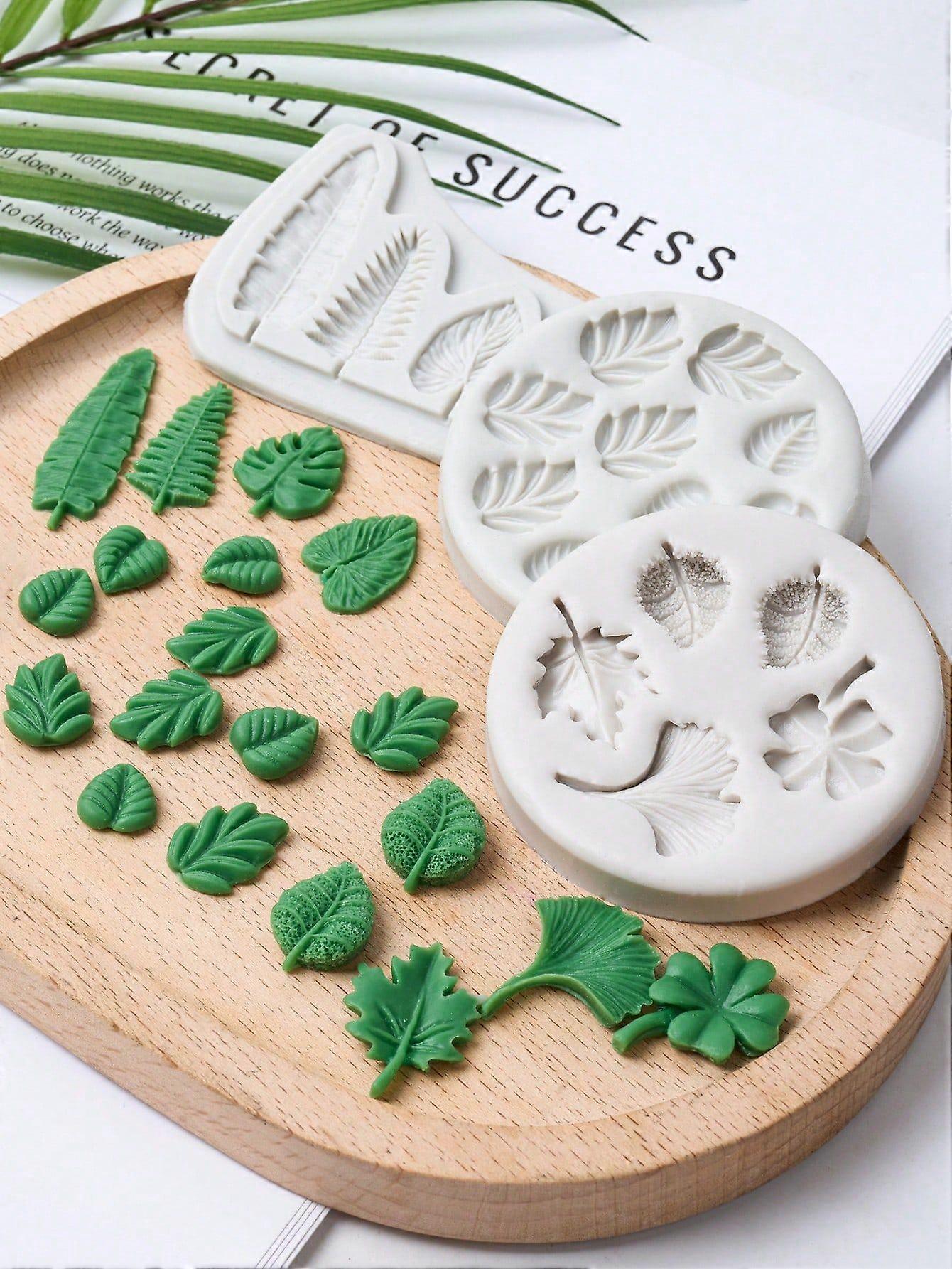 1pc Leaf Silicone Mold Tropical Leaves Molds Candle Mold Soap Mold DIY Soft Pottery Clay Drop Glue Decorative Mold Hand Decorative Art Tools