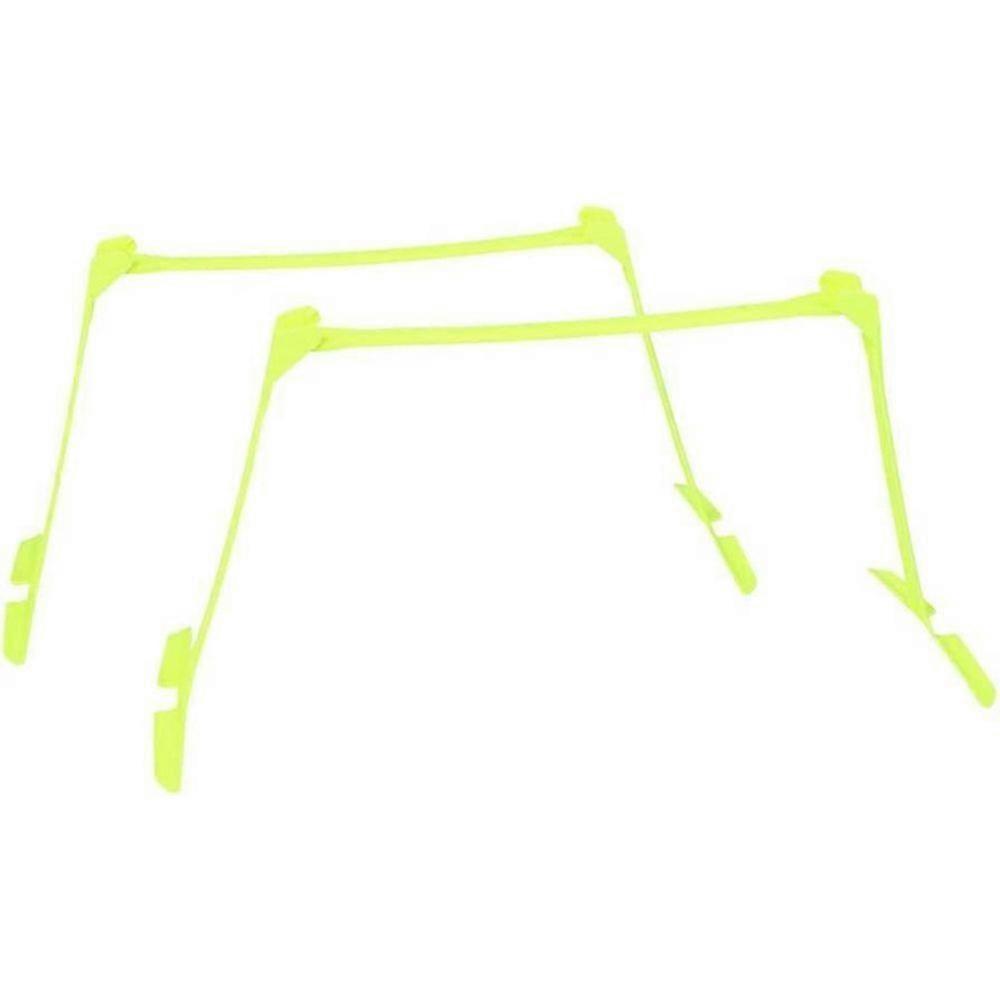 2 पैक स्पीड ट्रेनिंग हर्डल्स फुटबॉल मोबिलिटी स्पीड ट्रेनिंग एड्स एडजस्टेबल हर्डल (पीला)