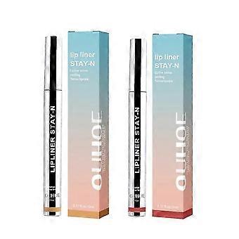 Lip Stay In Off Lip Lip Off Lasting Makeup  Light brown*Burgundy