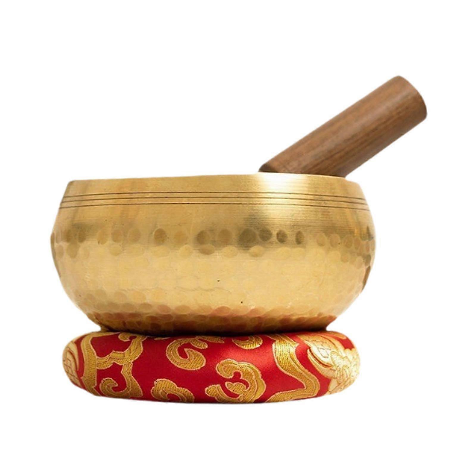 Tibetan Hand Hammered Sound Bowl Set Portable Multipurpose Meditation Bowl 8cm