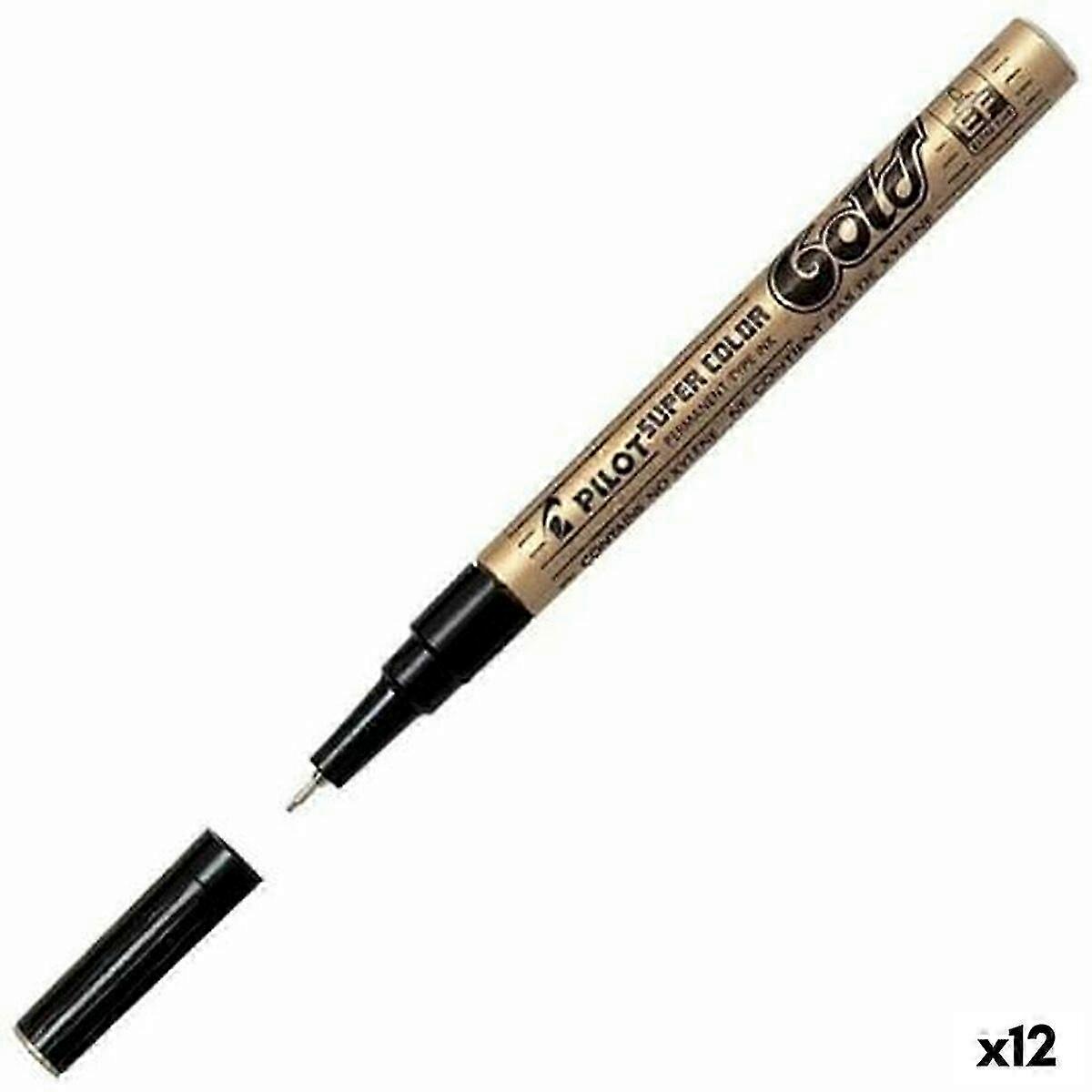 Permanent marker Pilot Golden (12 Units)