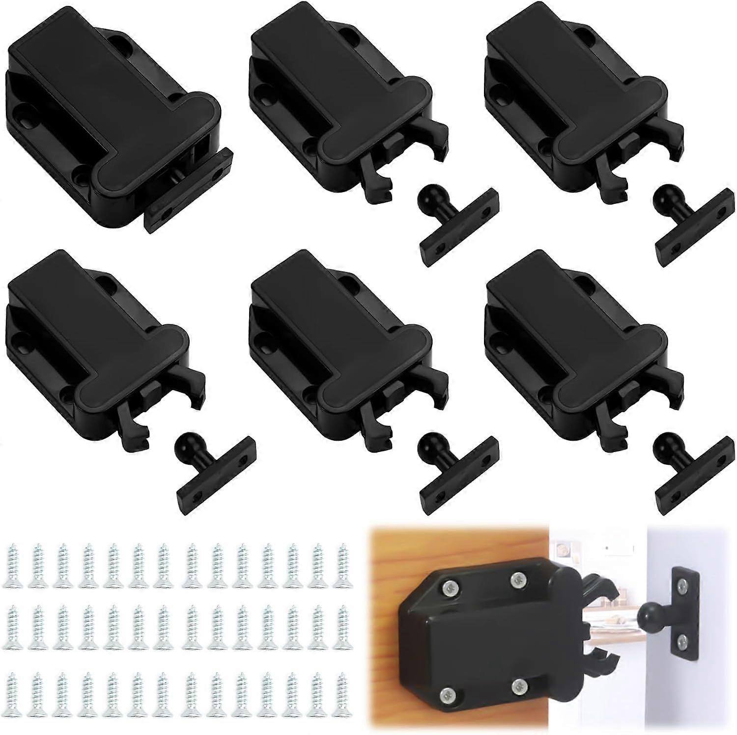 Pieces Push to Open Latch, Push to Open with 36 Screws, Touch Release Latch, Push to Open Door Catch, Cupboard Latches, Touch Latches for Cabinets, Do