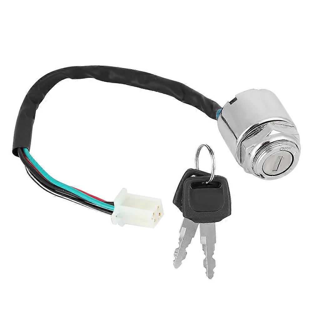 4 Wire Ignition Key Switch Lock for ATV Quad 4-Wheeler
