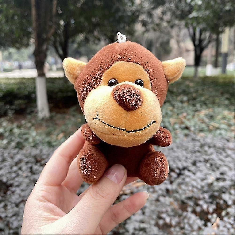 10cm Cute Plush Stuffed Toy Handmade Sitting Animal Keychain Pendant Perfect Gifts For Kids Friends XiXi