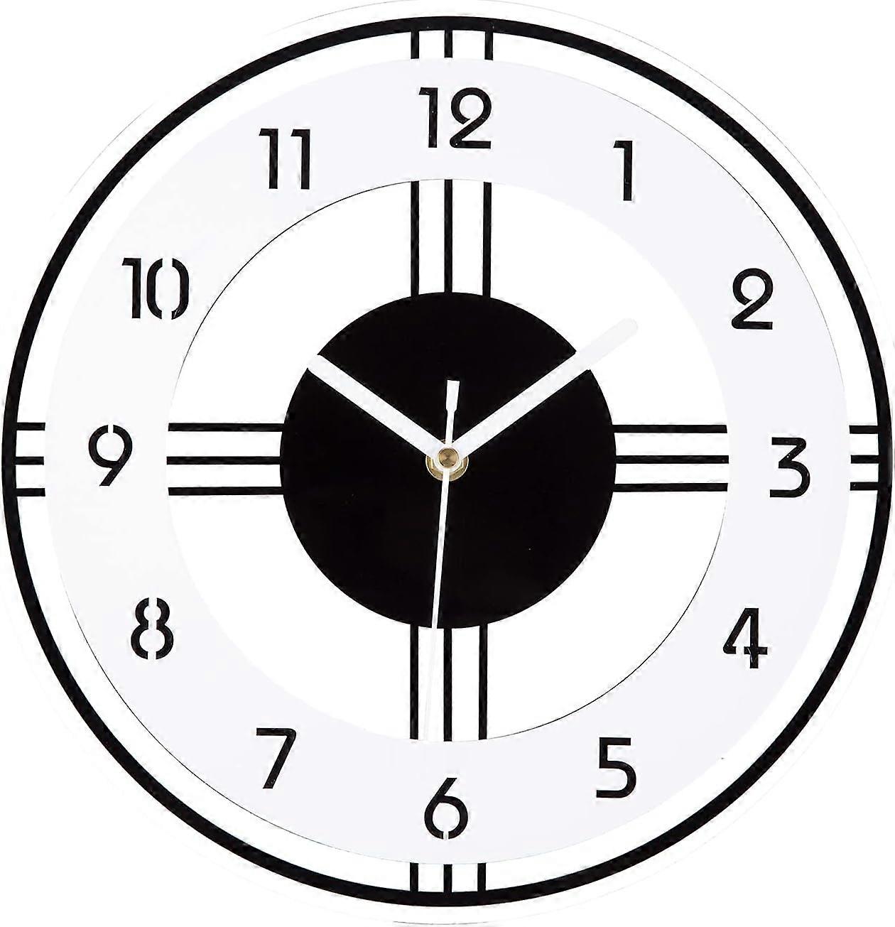 Modern No Tick Silent Wall Clock Decorative Easy to Read 12 Inch