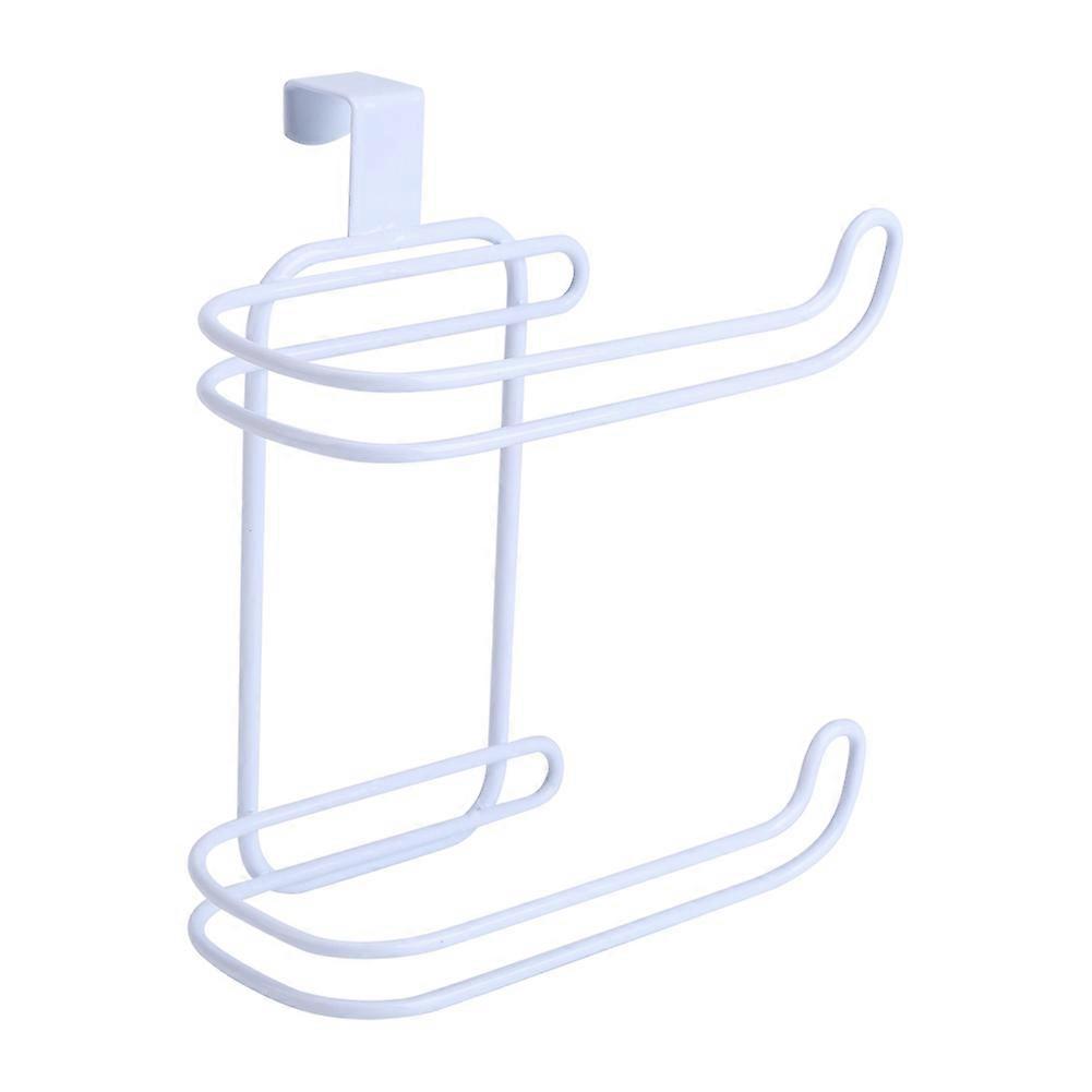 2 Roll Toilet Paper Holder – Wall-Mounted or Door Back Hanging Hook for Kitchen, Bathroom, and Multi-Function Use