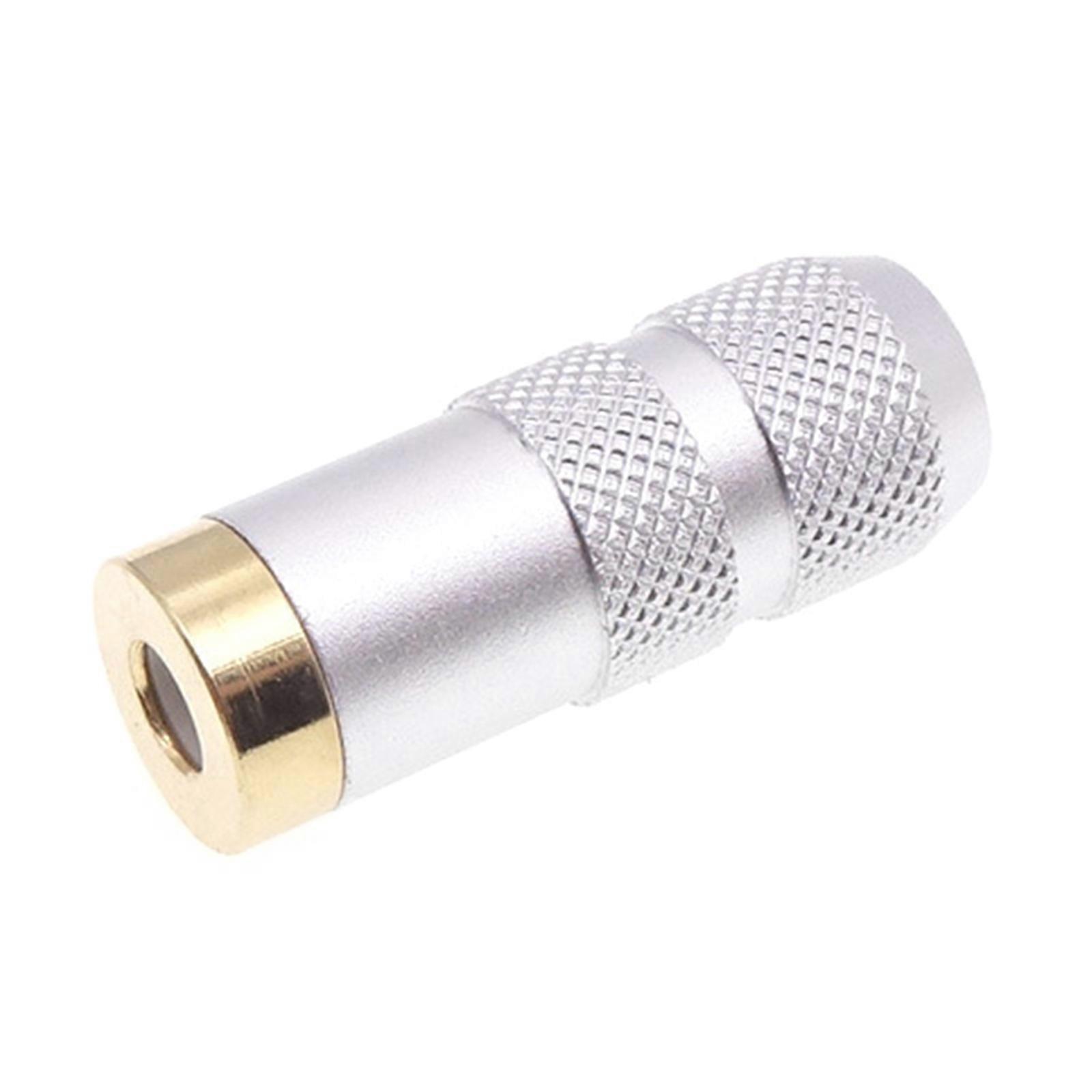 3.5mm 4 Cores Headphone Plug Adapter Easy Installation Female Socket Connector 4 Poles for Sound DIY Projects sand silver