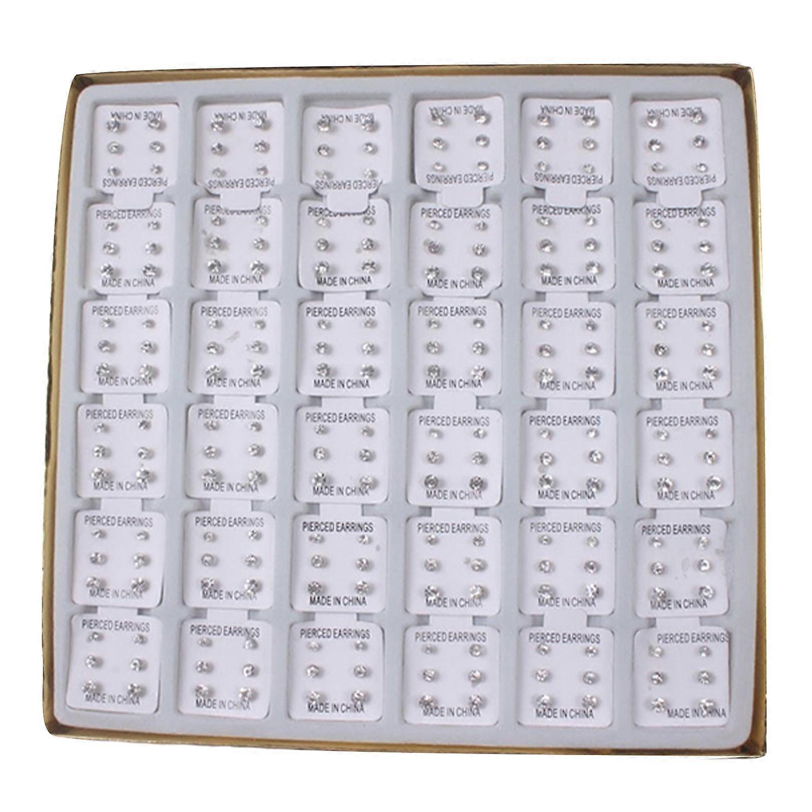 108 Pairs Hypoallergic Ear Studs Comfortable Earrings Multifuntional Studs Earrings Unique Ear Pin for Various Occasions