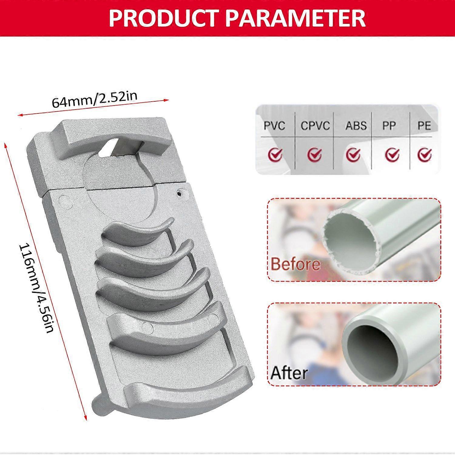 Deburring Tool for PVC Pipe Plumbing Tools, Professional Plastic Pipe Deburring Tool, for Pipe Burri