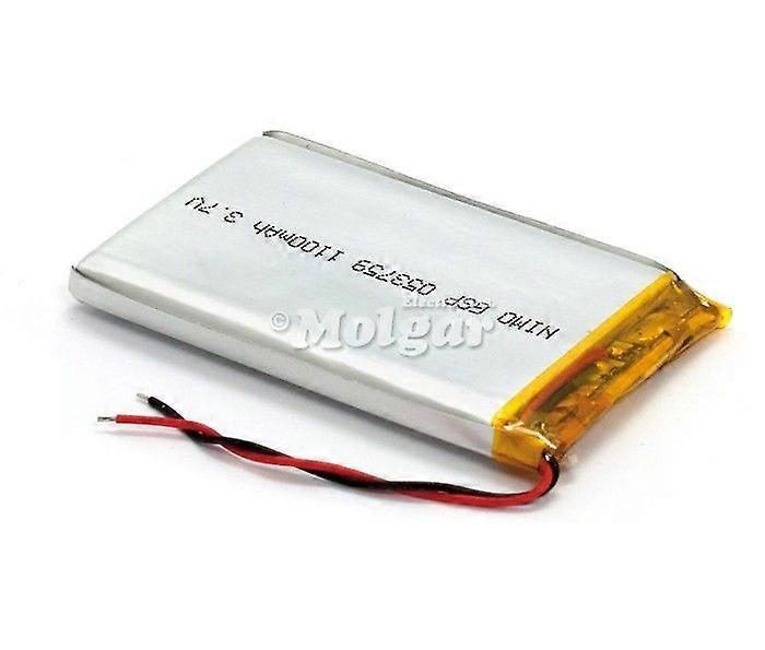 Battery 3.7V 1100mA Lithium Polymer 3.7x5.9x0.5mm