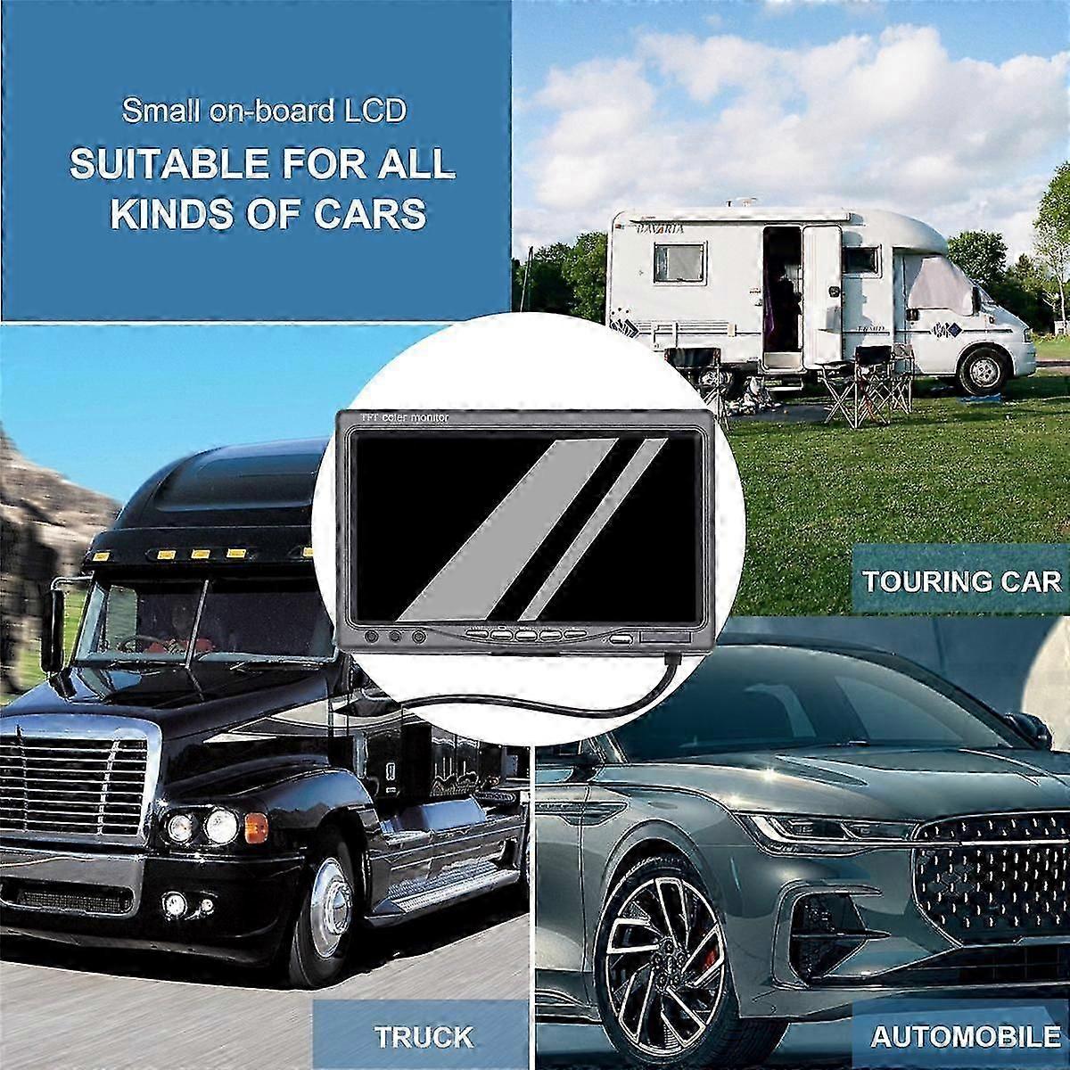 12V-24V 7 Pollici TFT LCD Monitor HD a colori per auto CCTV Telecamera di backup retromarcia Accessori elettronici automobilistici js