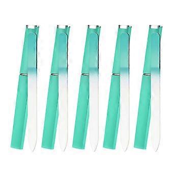 Limas de uñas de cristal de doble cara, herramienta de manicura profesional para mujeres, logre uñas suaves y saludables