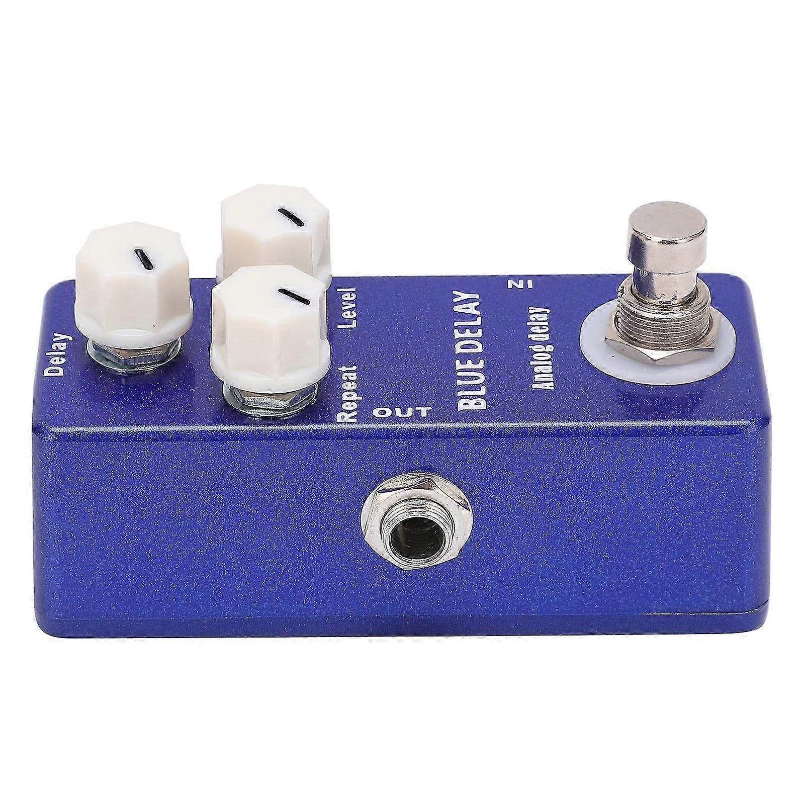 Gitarreneffektpedal Mini Blue Delay Analog True Bypass Einstellbares Instrumentenzubehörteil