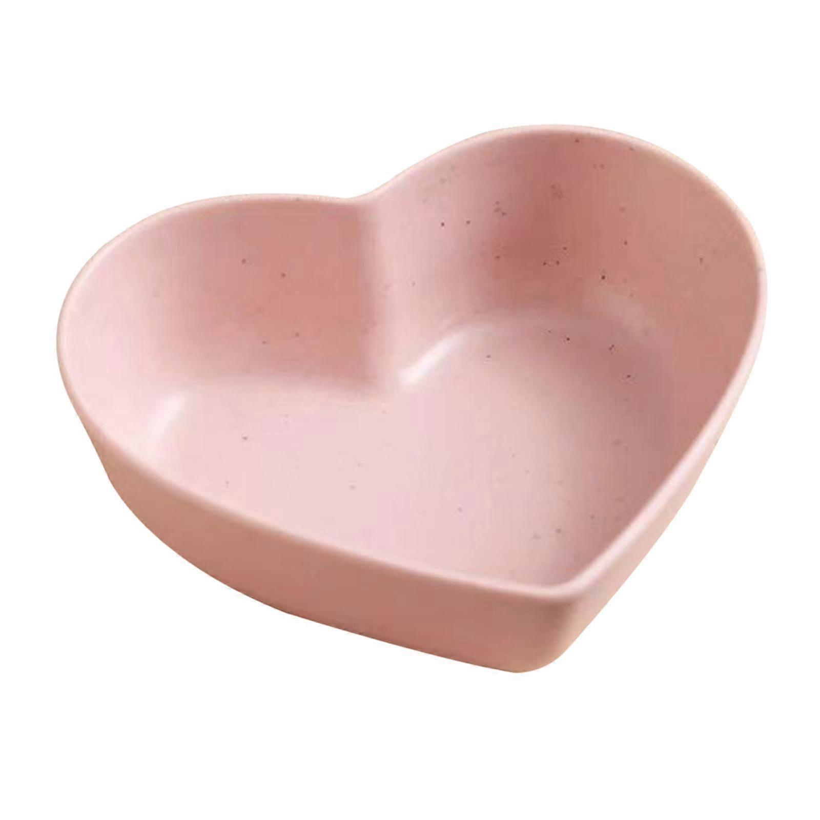 Cuenco en forma de corazón Plato de salsa Plato de cena Novedad Postre minimalista