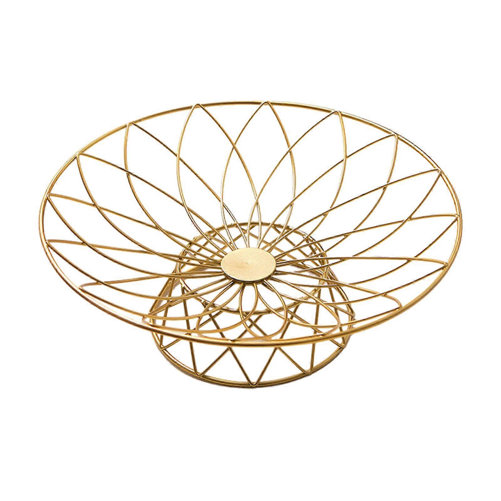 Fruit Basket Wrought Iron Fruit Stand Large Capacity Fruit Vegetable Holder