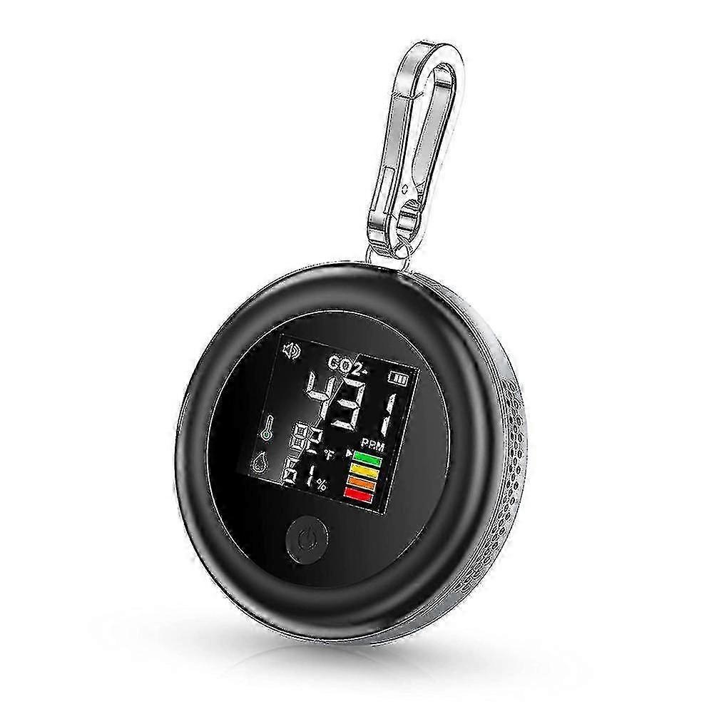 Portable Co2 Mon Meter Sensor Indoor With Alarm, Dioxide Mon With Temperature Humidity