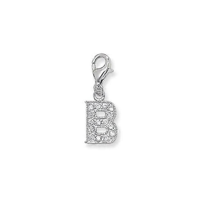 Acotis Silver Pendant Zirconia Initial G6282/B