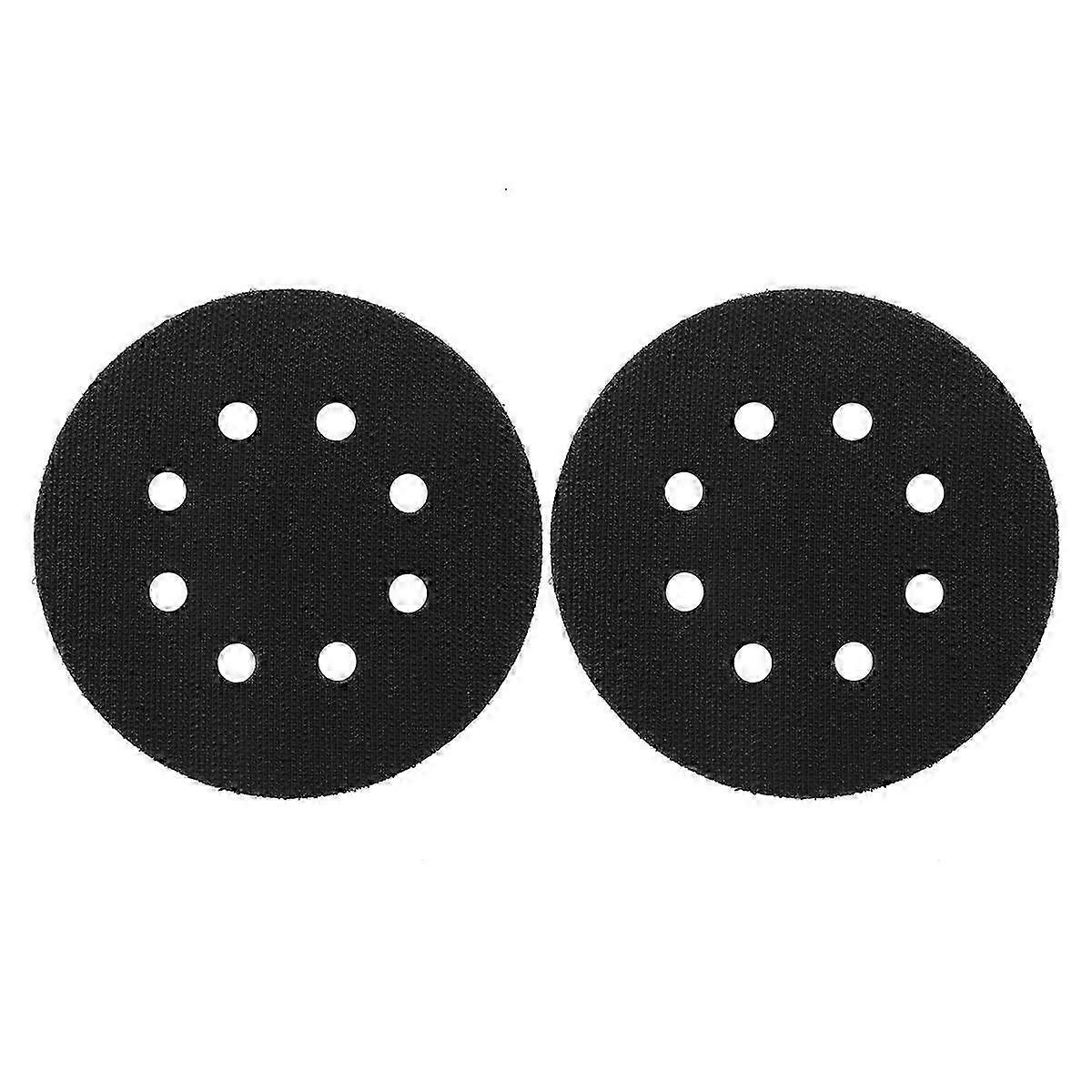 2PCS 5 Inch(125mm) 8-Hole Soft Sponge Interface Pad for Sanding Pads and Hook&Loop Sanding Discs for Uneven Surface Polishing JN