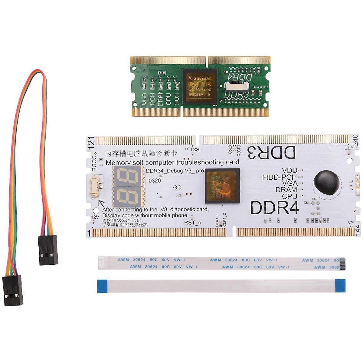 Laptop/Desktop Motherboard Memory Slot DDR3/DDR4 Diagnostic Analyzer