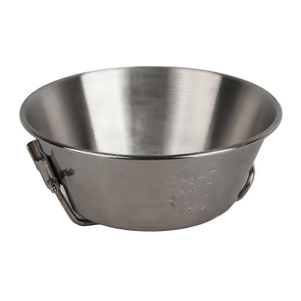 Foldable Stainless Steel Camping Bowl - Portable Folding Cookware